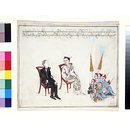 Painting - Ambassador of the King of Burma seated with Major Phayre Painting - Ambassador of the King of Burma seated with Major Phayre