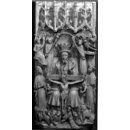 Trinity with the Virgin and St John and symbols of the four Evangelists (Relief)