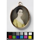 Enamel miniature - Portrait of an unknown woman Enamel miniature - Portrait of an unknown woman