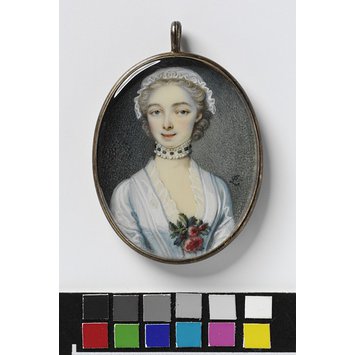 Miniature - Portrait of an unknown woman