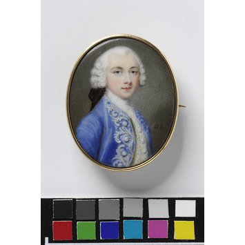 Enamel miniature - Portrait of an unknown man Enamel miniature - Portrait of an unknown man