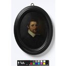 Oil miniature - Portrait of an unknown man