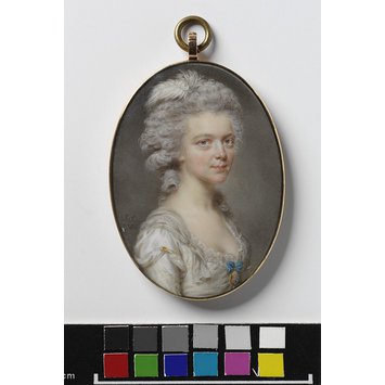 Portrait miniature - Portrait of Charlotte Leighton Portrait miniature - Portrait of Charlotte Leighton