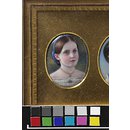 Portrait of Princess Helena, daughter of Queen Victoria, after Winterhalter (Enamel miniature) Portrait of Princess Helena, daughter of Queen Victoria, after Winterhalter (Enamel miniature)