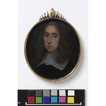 Oil miniature - Portrait of an unknown man