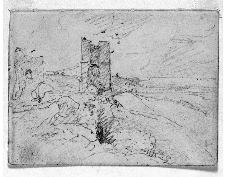 Constable, Sketch of Hadleigh Castle near Southend