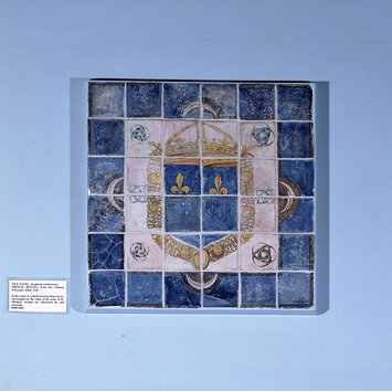 Section of a tile pavement