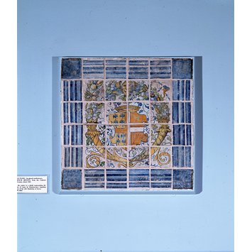 Section of a tile pavement