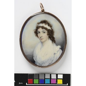 Portrait miniature - Portrait of an unknown woman