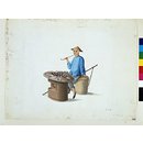 Man selling sweet cakes (Painting)