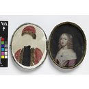 An Unknown woman (Portrait miniature with mica overlays)