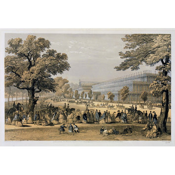 Print - View from Kensington Gardens, looking down the King's Road Print - View from Kensington Gardens, looking down the King's Road