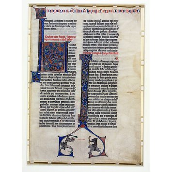Manuscript - Leaf from the Teutonic Knights Bible