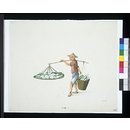 Man selling lotus pods (Painting)