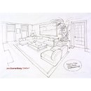 Design by Jon Bannenberg for a drawing room at 3 Elm Walk (Design)