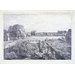 Watercolour - View at East Bergholt over the kitchen garden of Golding Constable's house