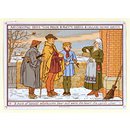 May Christmas bring thee peace & plenty, barns & cellars never empty (Greetings card)