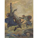 Christian slaying Apollon (Book illustration) Christian slaying Apollon (Book illustration)