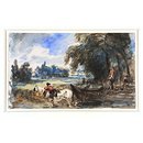 A barge on the Stour (Watercolour) A barge on the Stour (Watercolour)
