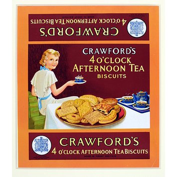 Label - Crawford's 4 O'Clock Afternoon Tea Biscuits