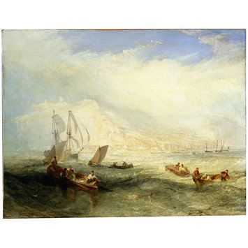 Oil painting - Line Fishing, Off Hastings Oil painting - Line Fishing, Off Hastings