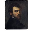 Oil painting - Self-Portrait as a Young Man; Jacopo Tintoretto: self-portrait as a young man. Oil painting - Self-Portrait as a Young Man; Jacopo Tintoretto: self-portrait as a young man.