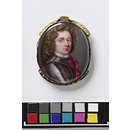 Enamel miniature - Portrait of an unknown man in armour Enamel miniature - Portrait of an unknown man in armour