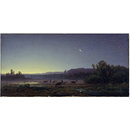 Oil painting - Deer at Dawn near Munich Oil painting - Deer at Dawn near Munich