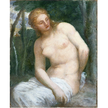 daphne bath seat. Oil painting - Daphne#39;s Bath