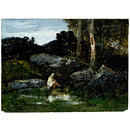The Bather; La Baigneuse (Oil painting)