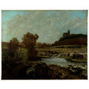 Landscape, with the Chatel St Denis, Scey-en-Varais (Oil painting)