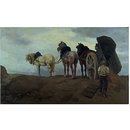 A Team of Percheron Horses (Oil painting) A Team of Percheron Horses (Oil painting)