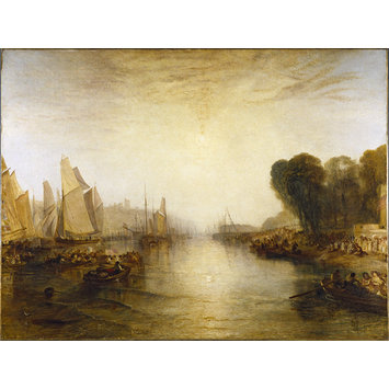 Oil painting - East Cowes Castle Oil painting - East Cowes Castle