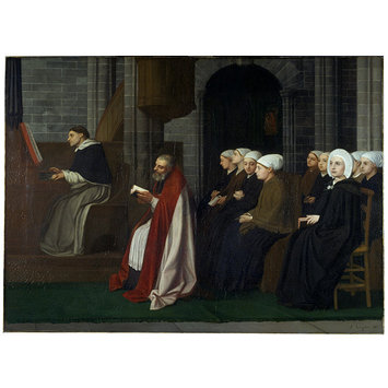 Oil painting - A May Service for Young Women