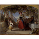 An Italian Mother Teaching her Child the Tarantella (Oil painting) An Italian Mother Teaching her Child the Tarantella (Oil painting)