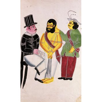 Painting - The Mahant arrives in jail; Tarakeshwar affair