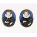 Portrait miniature - An Unknown Girl, aged four; Girl aged four, holding an apple