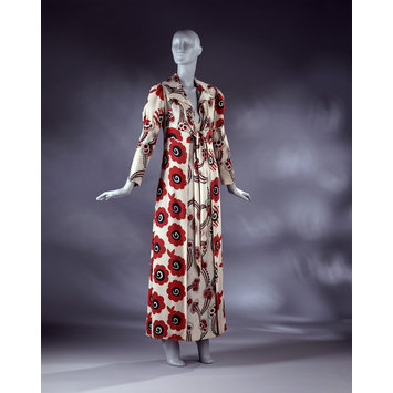 Evening dress and coat - Floating Daisy; Poppy