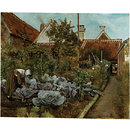 Oil painting - A Flemish Kitchen Garden: La Coupeuse de Choux
