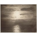 Solar Effect in the Clouds - Ocean; Vue de Mer, le Soleil (Photograph)