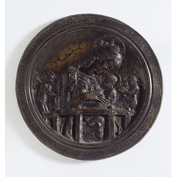 Roundel - The Virgin and Child with four angels; The Chellini Madonna