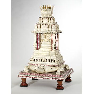 Shrine to visnu ananta, ivory, wood & brass, tamilnadu, south india, 18th century - Shrine to Visnu Ananta Shrine to visnu ananta, ivory, wood & brass, tamilnadu, south india, 18th century - Shrine to Visnu Ananta