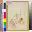 Arjuna in Virata Sabha (Watercolour)