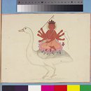 Painting - Brahma riding on his goose Painting - Brahma riding on his goose