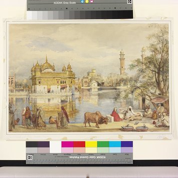 Painting - The Golden Temple at Amritsar Painting - The Golden Temple at Amritsar