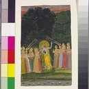 Krishna and the gopis (Painting)