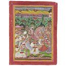 Maharao Chhatar Sal of Kota in the Gangaur procession (Painting)