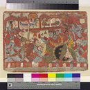 Scene from the Ramayana: Rama, Hanuman and the monkey army (Painting)