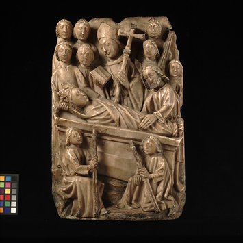 Panel - Entombment of St Etheldreda (?)