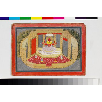 Painting - The Goddess Kali on the prostrate body of Shiva